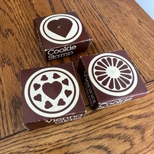 Vintage Vienna Glass Cookie Stamps 3